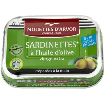 Mouettes D'arvor Sardinettes in Extra Virgin Olive Oil