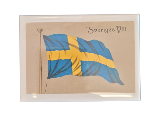"Sveriges Väl" Swedish Flag Magnet
