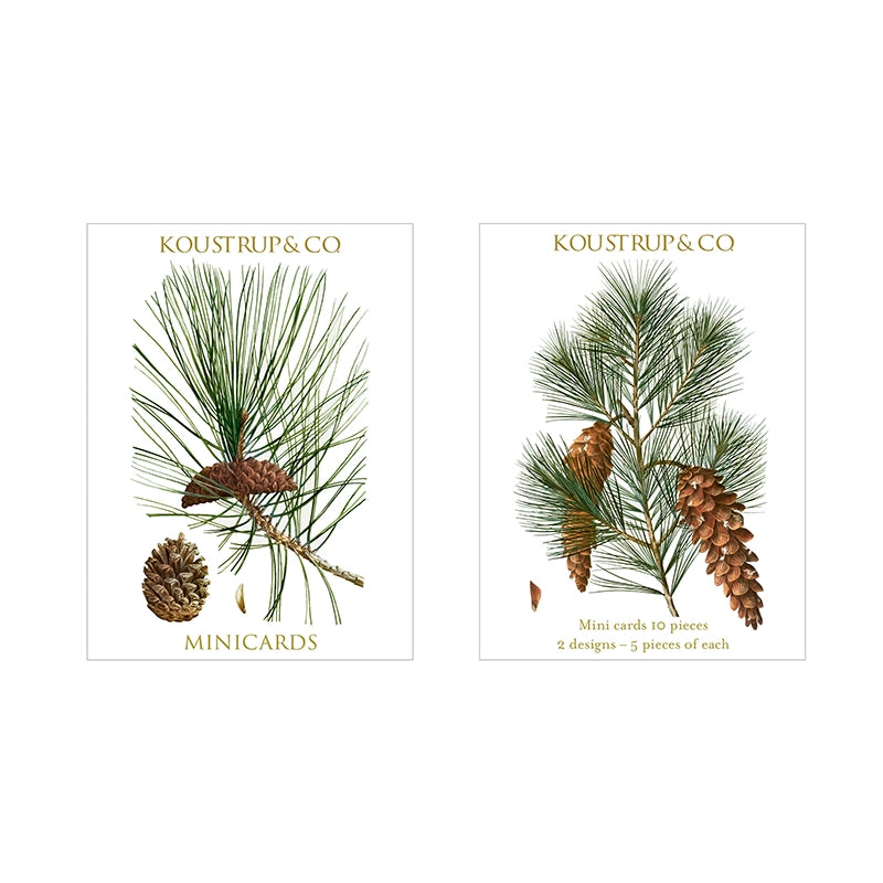 Koustrup & Co. Pine Cones Mini Cards