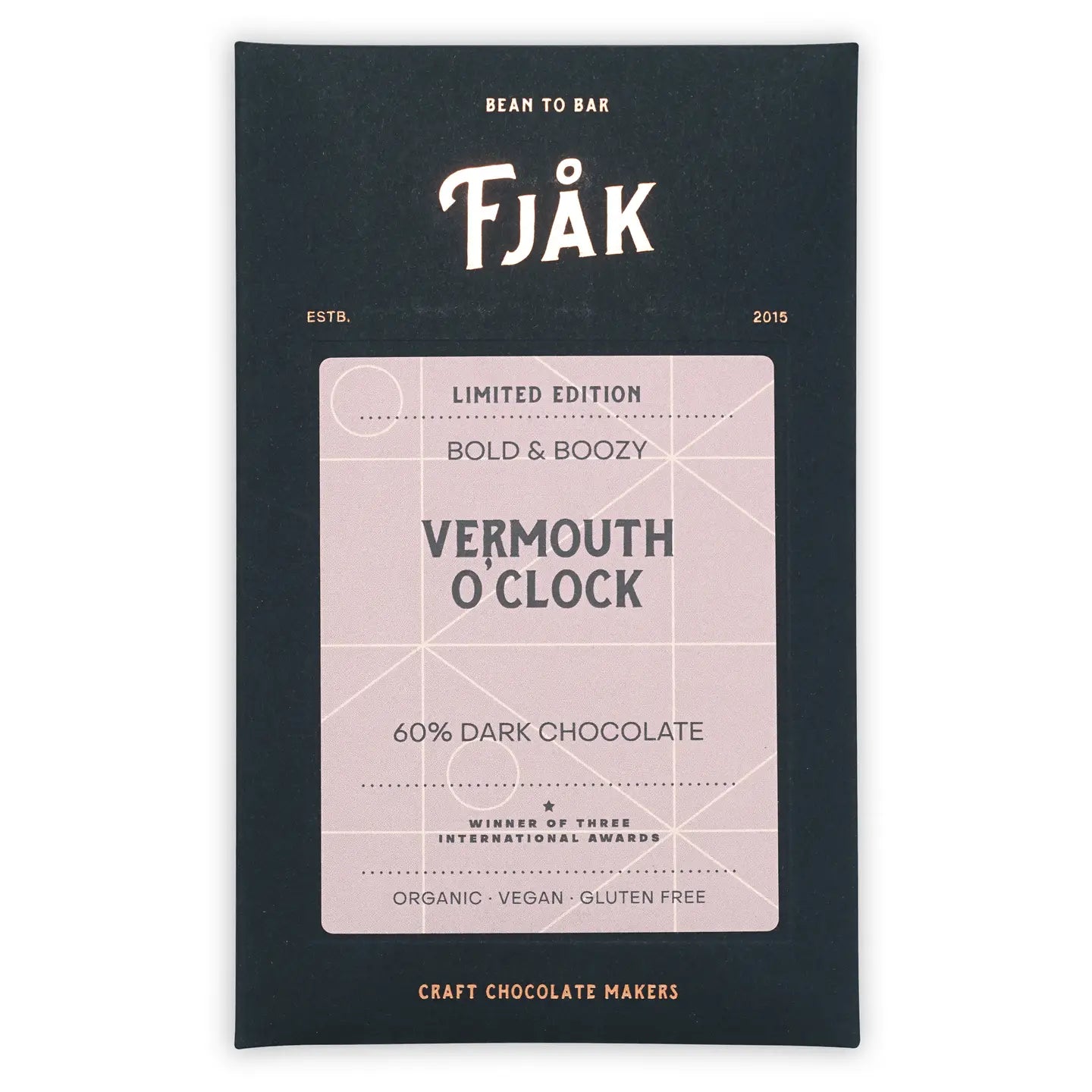 Fjåk Vermouth O'Clock Dark Chocolate Bar
