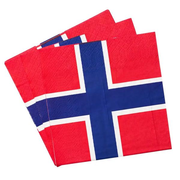 Norwegian Flag Napkin - Luncheon/Dinner