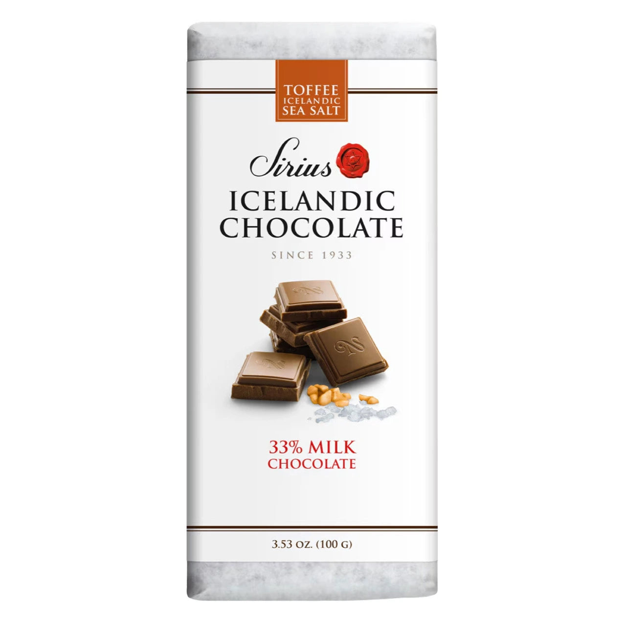 Noi Sirius Icelandic Chocolate, 33% Toffee & Sea Salt