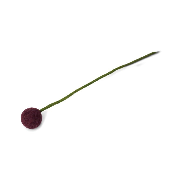 Violet Felt Flower
