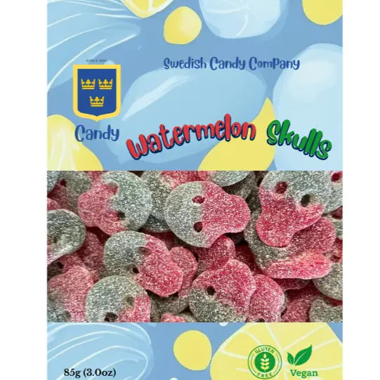 Swedish Watermelon Skulls