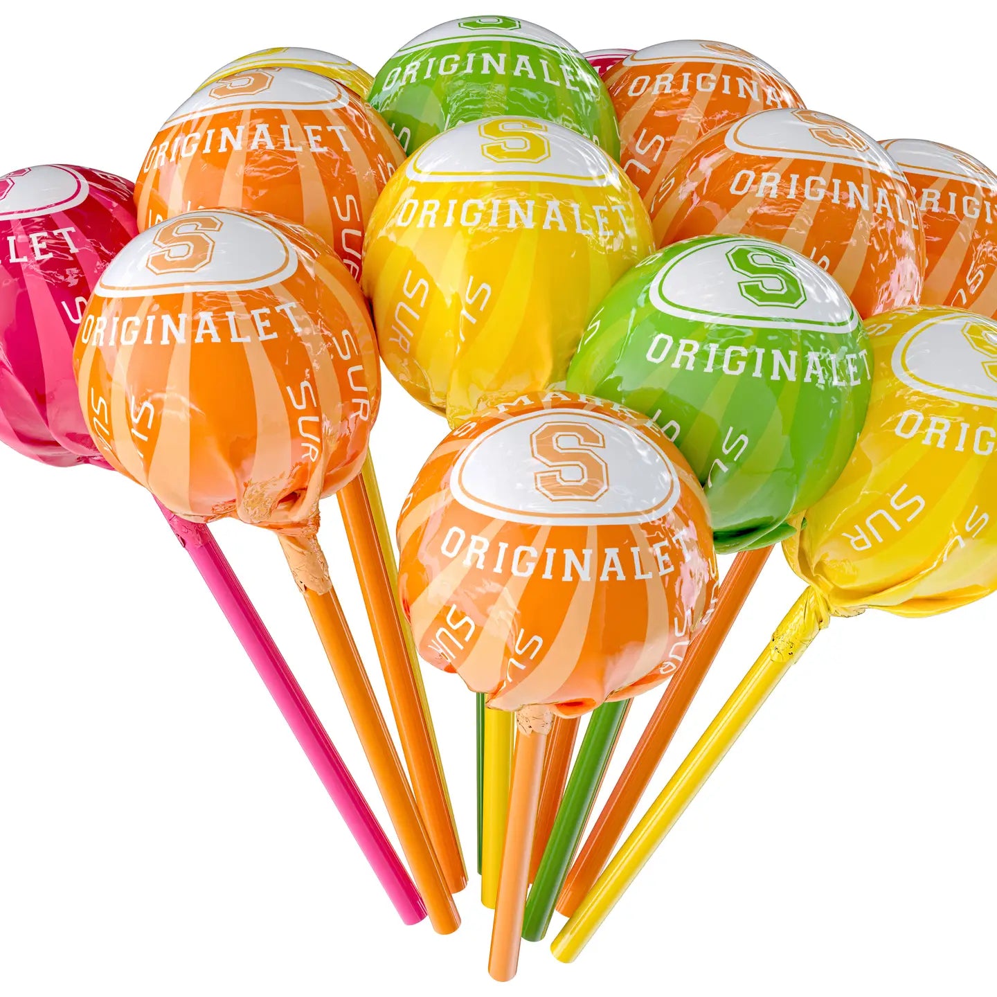 S-Märke Super Sour Lollipops (S-Märke SuperSura Klubbor)