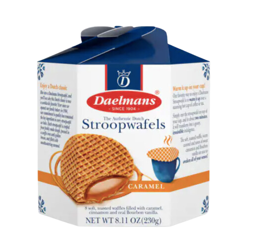 Dutch Stroopwafels Filled with Caramel
