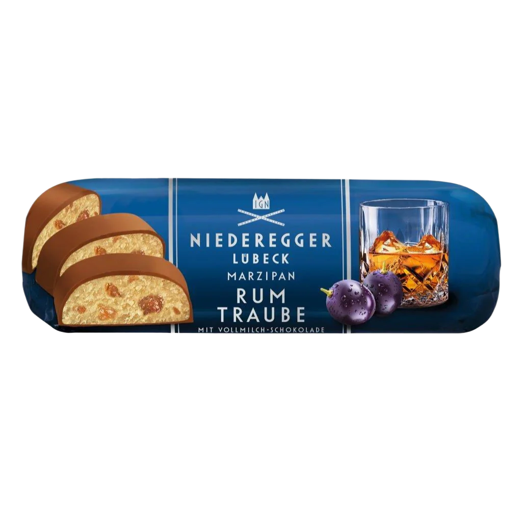 Niederegger Rum & Raisin Milk Chocolate Covered Marzpian