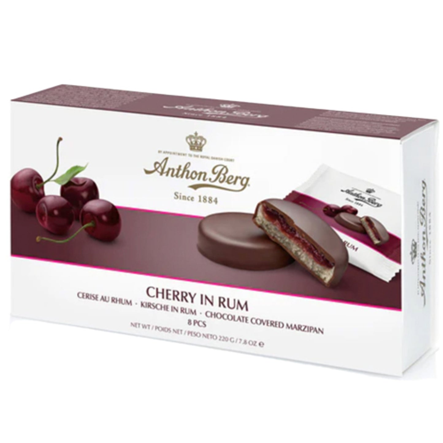 Anthon Berg Cherry in Rum Marzipan Chocolates