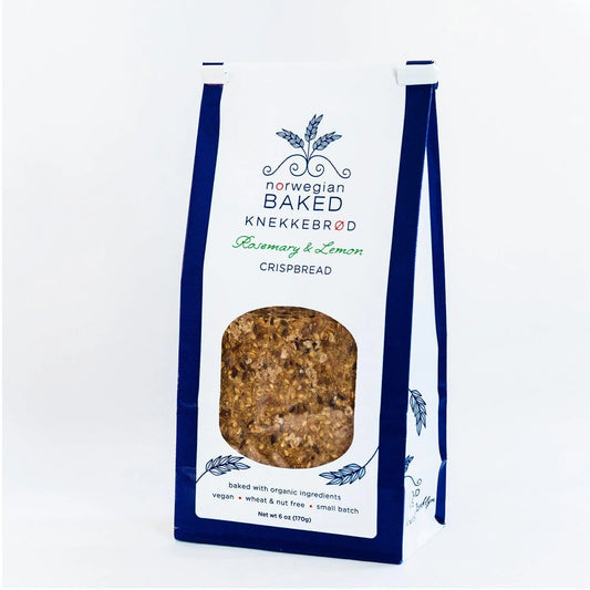 Norwegian Baked Rosemary & Lemon Crisp Bread