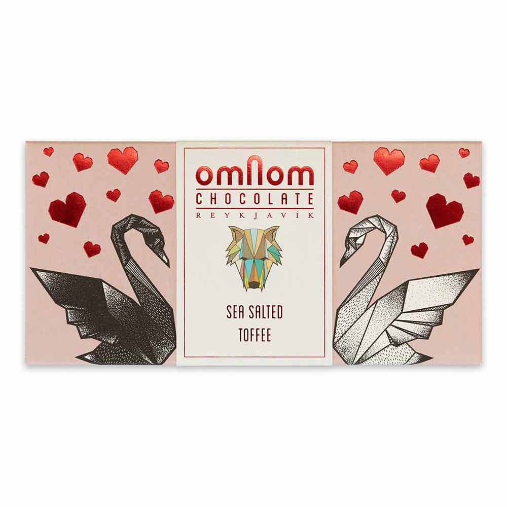 Omnom Sea Salted Toffee Chocolate Bar