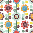 Retro Flowers - Luncheon/Dinner