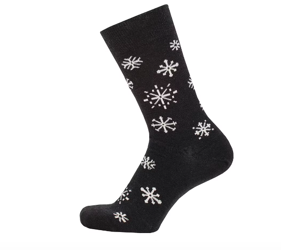 Bengt & Lotta Socks - Snowstar, Black