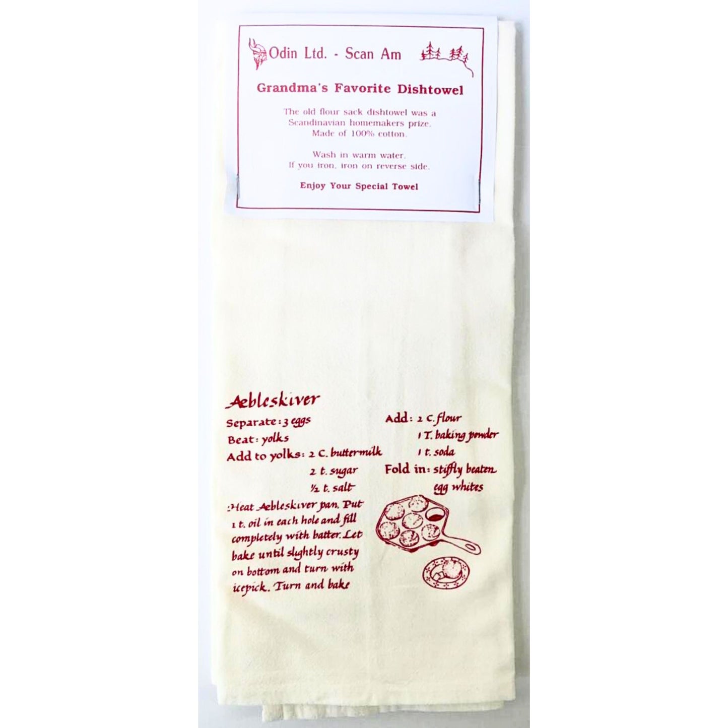 Grandma's Favorite Dishtowel - Aebleskiver