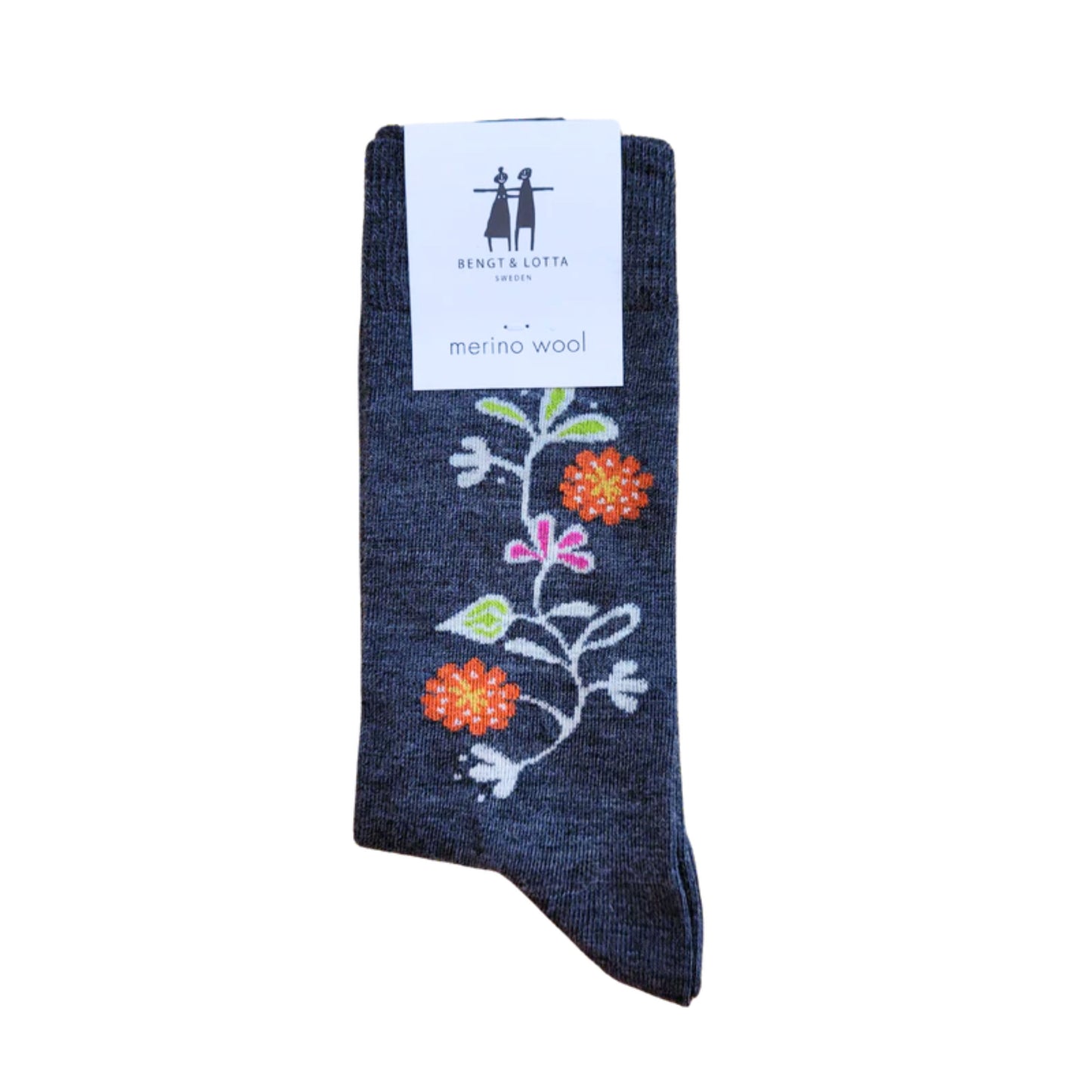 B&L Socks "Bloom, Grey"