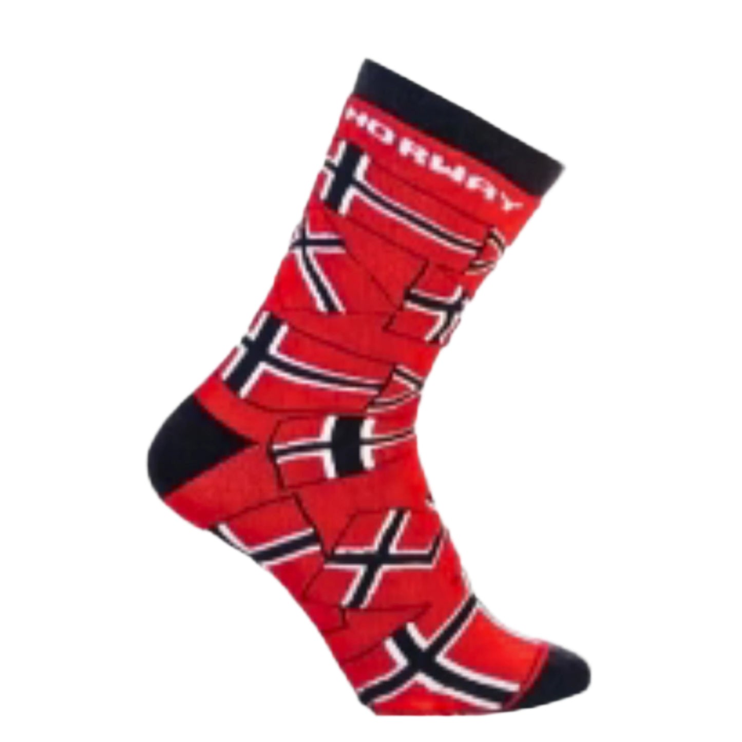 Norwegian Flag Collage Socks