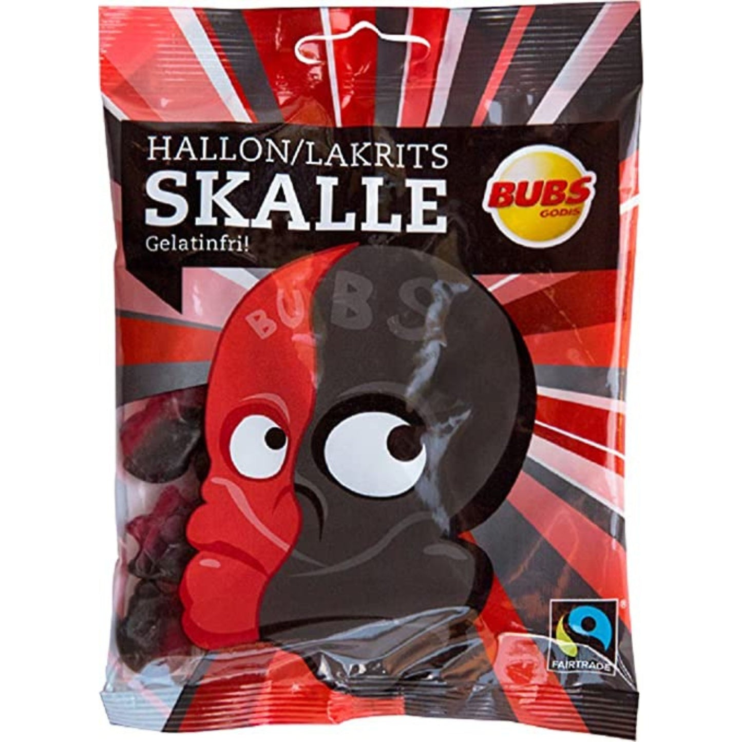 Bubs Raspberry Licorice Skulls (Hallon/Lakrits Skalle)