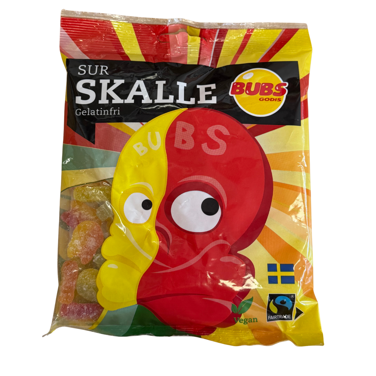 Bubs Godis Sour Skull 190g