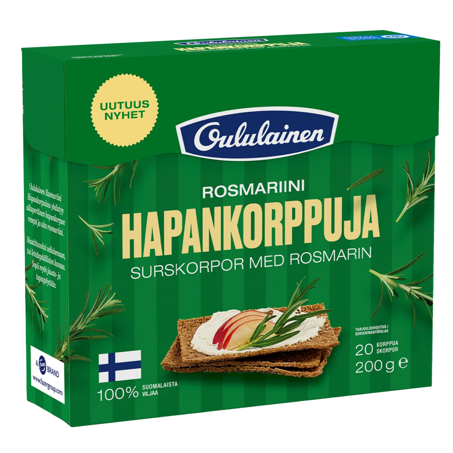 Oululainen Rye & Rosemary Crispbread