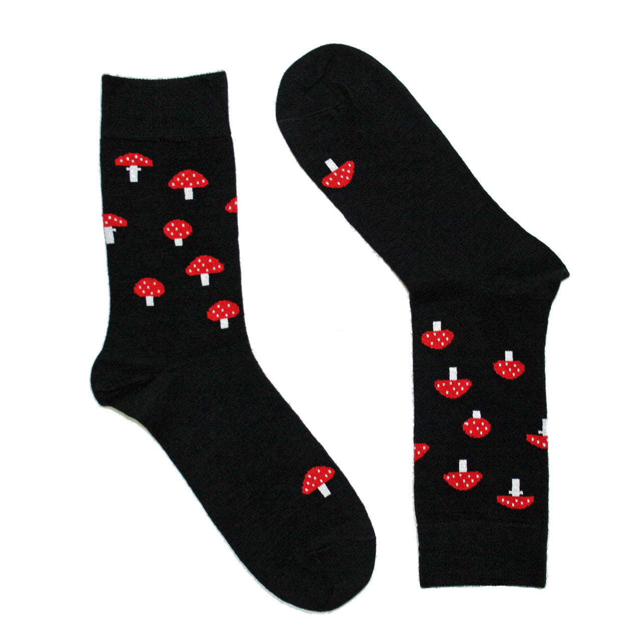 Bengt & Lotta Socks "Mushrooms, Black"
