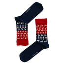 B&L Socks "Nature" - Blue/Red