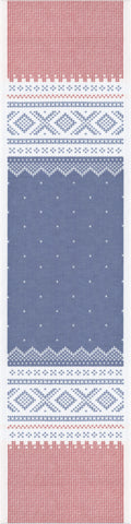 Marius Blue/Red Table Runner