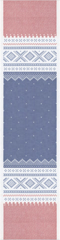 Marius Blue/Red Table Runner