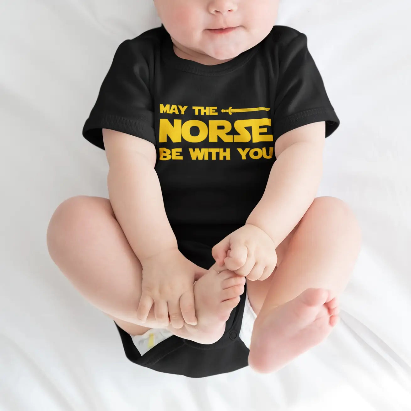May the Norse Be with You Baby Bodysuit