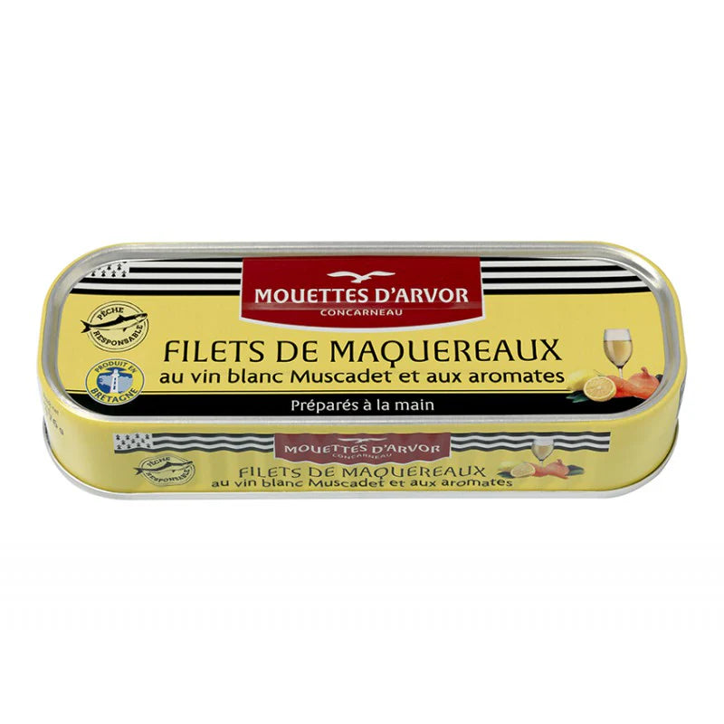 Mouettes d'Arvor Mackerel Fillets in Muscadet