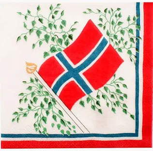 Norwegian Flag Napkin - Luncheon/Dinner