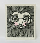 Bearded Man Swedish Dishcloth