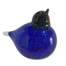 Blue/Black Glass Bird