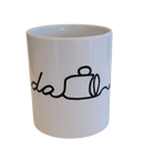 Black and White Uff Da Mug