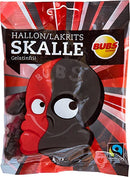 Raspberry Licorice Skulls