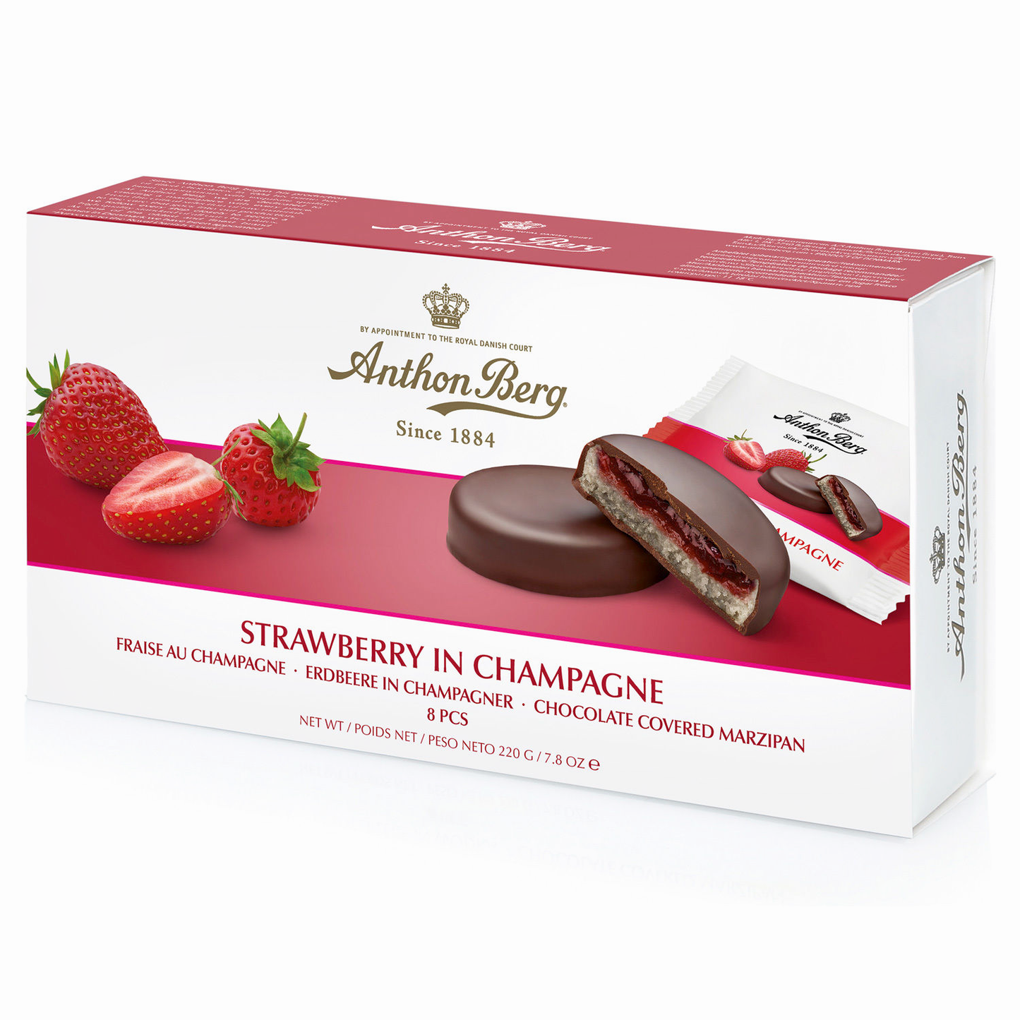 Anthon Berg Strawberry in Champagne Marzipan Chocolates