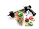 Stainless Steel Cookie Press/Icing Gun With Storage Case