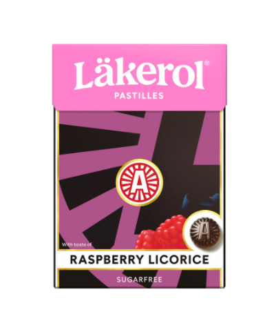 Läkerol Raspberry Licorice Pastilles