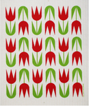 Red Tulips Swedish Dishcloth