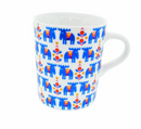 Blue Dala Moose Mug