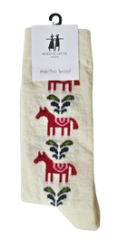 B&L Socks Dala - Red/White