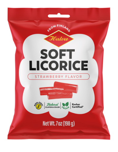 Halva Strawberry Flavor Soft Licorice Chews