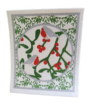Winter Birds On Holly Swedish Dishcloth