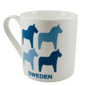 Mug - Swedish w/ Dala, Blue