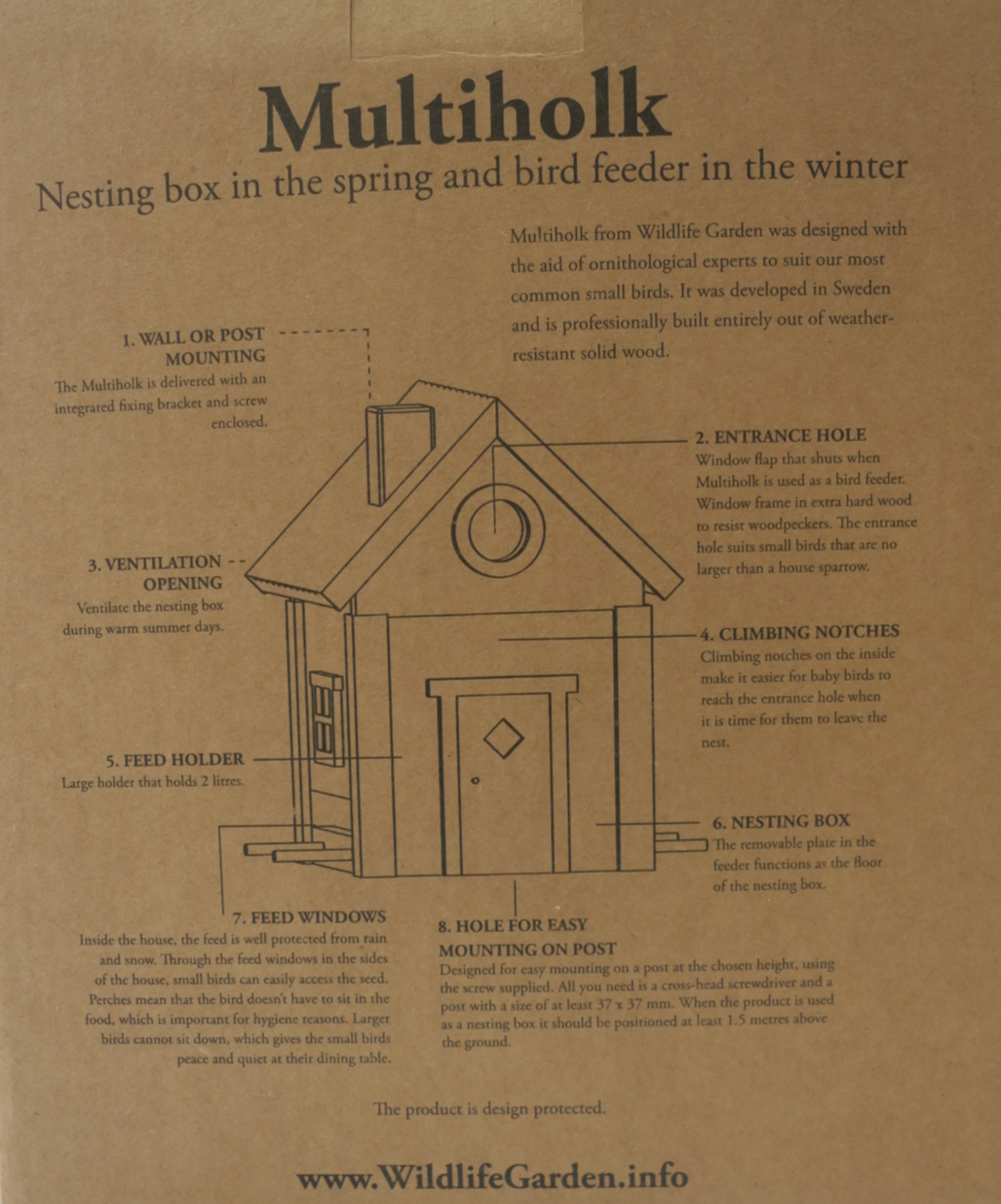 Birdhouse - White/Blue