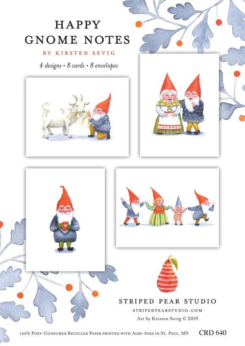 Happy Gnome Notes by Kirsten Sevig
