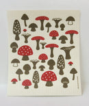 Mushrooms Swedish Dishcloth