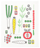 Ann Bäck Made Design Vegetables Swedish Dishcloth