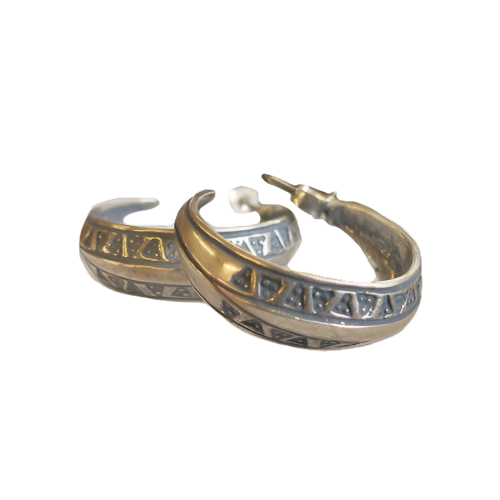 Silver Viking Earrings (Handmade)