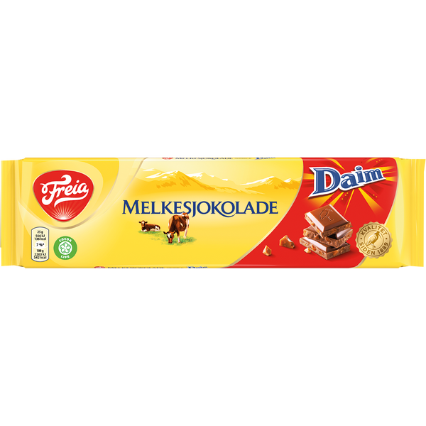 FREIA of Norway, Melkesjokolade with Daim (200g)