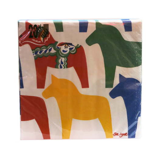 Dala Horse Cocktail Napkin