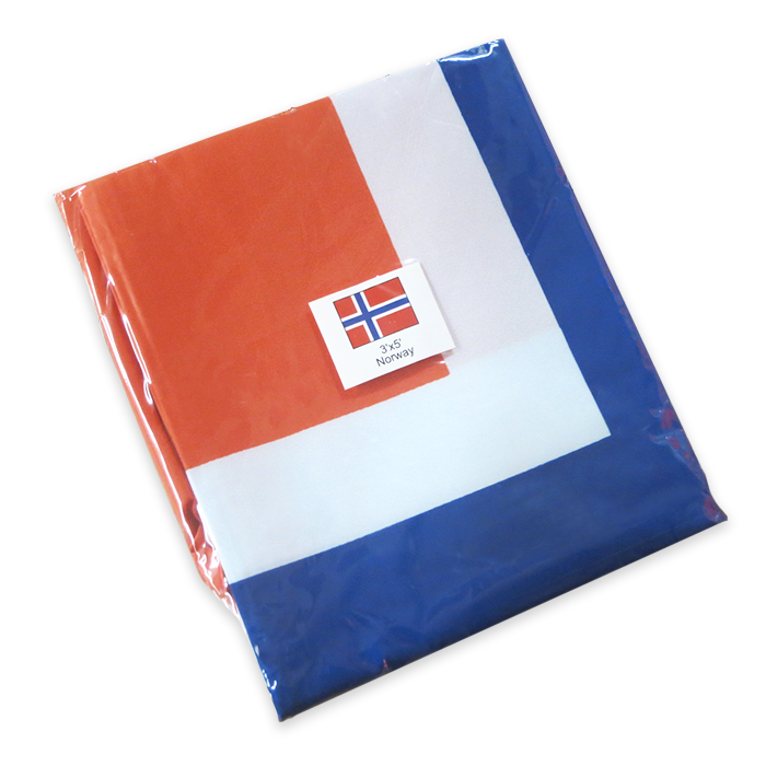 Norwegian Flag 3'x5'- Indoor (Polyester Material)
